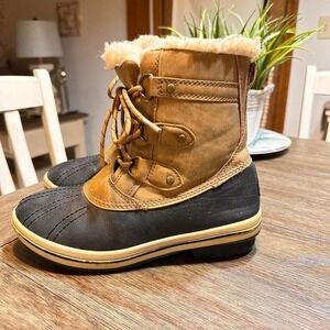 Women's Pawz Winter Fur‎ Lined Boots Brown Size 6